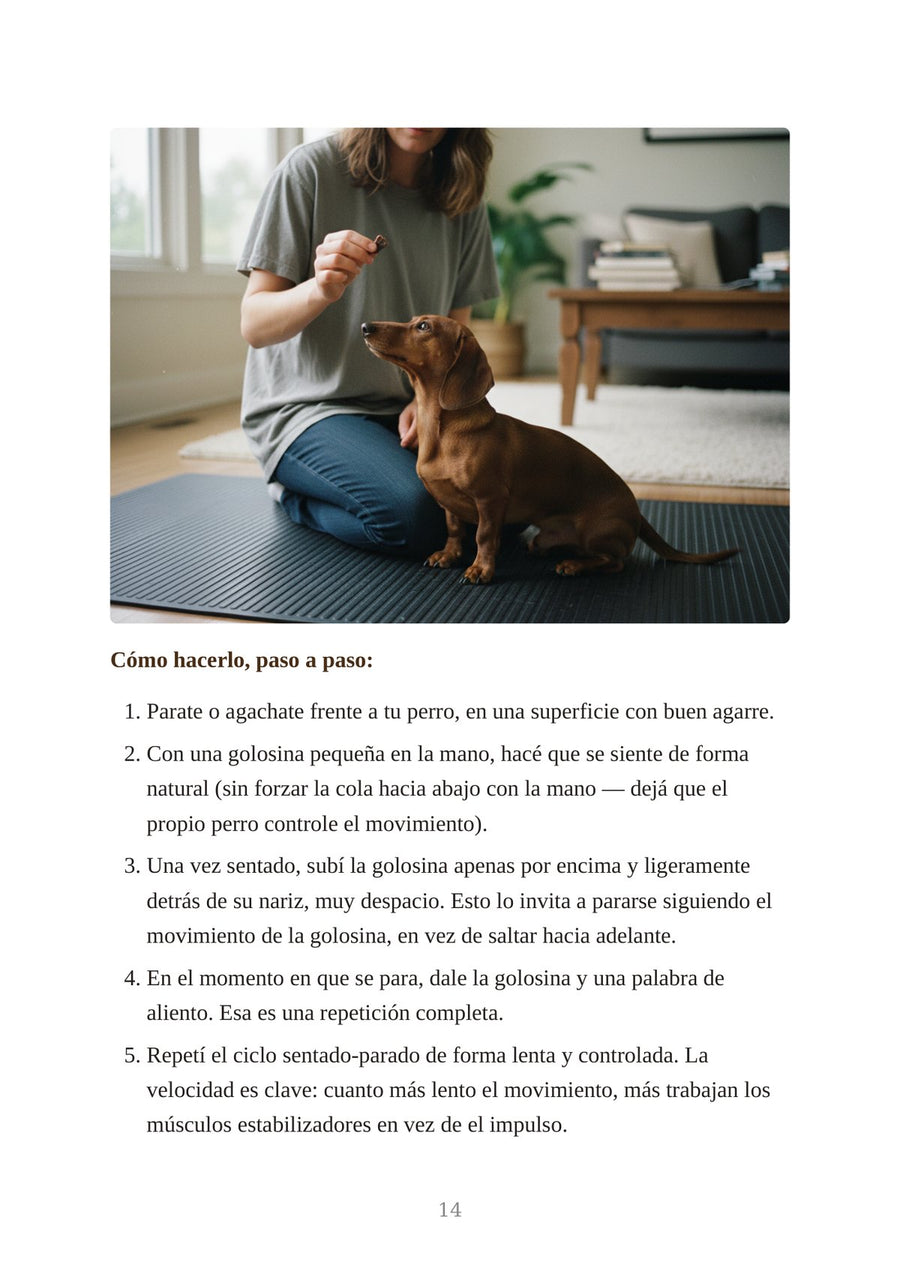 Muestra 2 — Ejercicio sentado-parado explicado paso a paso