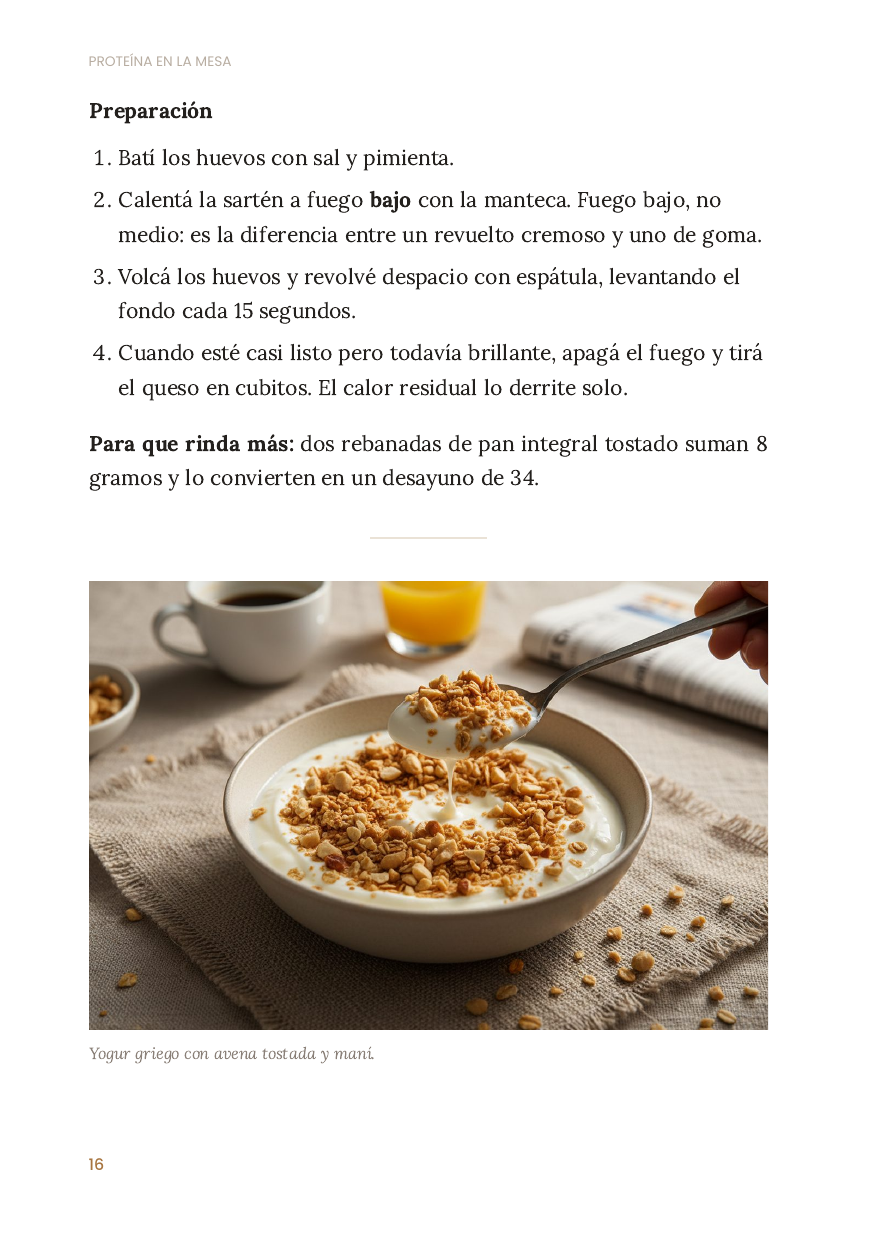 Muestra real 2 — receta del ebook Proteína en la Mesa